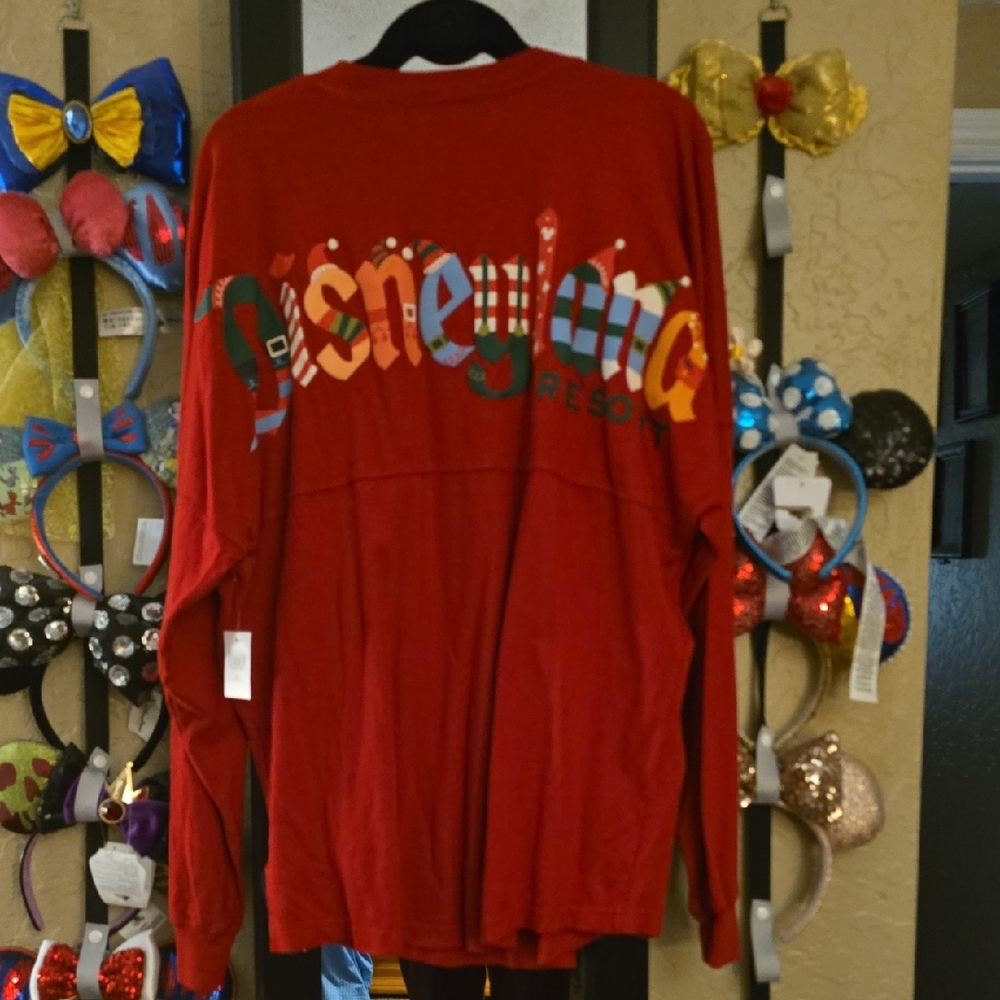 Disney Red Long Sleeve Jersey